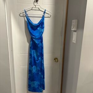 Blue Floral Dress